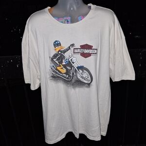 Vintage Harley-Davidson Looney Tunes Daffy Duck T Shirt Size 4XL